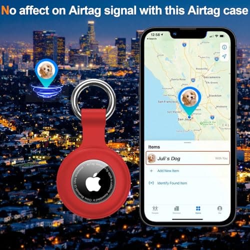 4Pack,Compatible with Airtag Holder Case with Keychain IPX8 Waterproof,Shockproof GPS Tag Tracker Cover [Anti-Scratch] [PC+Silicone] for Item Finders Case for Pets,Kids,Luggages-Black/Blue/Green/Red - Thumbnail 5