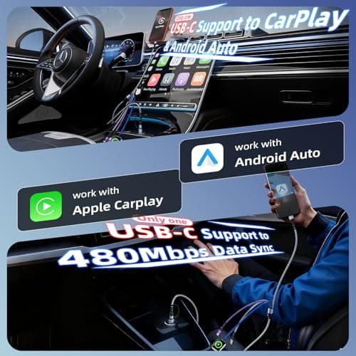 Jogrytece Multi Charging Cable for iWatch Charger, 5FT 2Packs 4 in 2 Chargers for Multiple Devices, Travel Essentials USB A&C/Dual Type-C/IP Cord Compatible with iWatch/iPhone 17-11/Car - Thumbnail 6