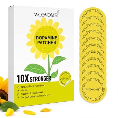 WCOVOMST Dopamine Patches Extra Strength, Vegan Mood & Motivation Support, Plant-Based Formula for Daily Mental Wellness, Supports Balance for Men & Women, 30 Count - Image 1