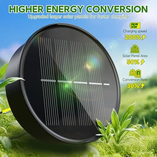 Solar Lanterns Outdoor Waterproof Brighter Up to 12 Hrs Outdoor Hanging Solar Lights, Retro Metal Outside Lanterns Auto On/Off, Solar Powered Lanterns Lighting LED for Garden Patio Yard Decor 2 Pack - Thumbnail 3