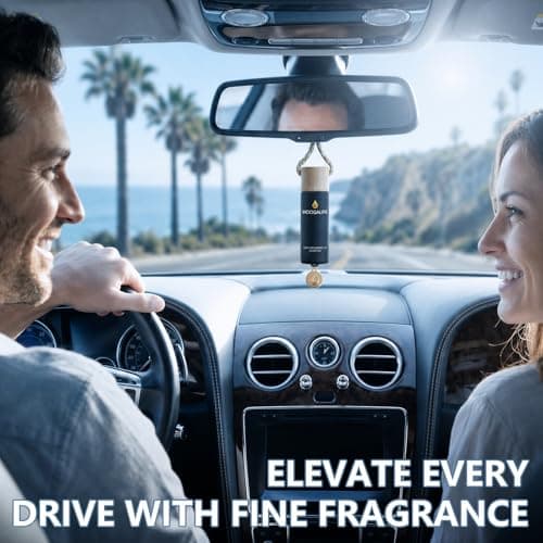 HOOGALIFE Car Air Freshener 2 Pack, Night ICE Hanging Diffuser, 45+ Days Long Lasting Scent, Refillable Bottle, Odor Control for Auto Interior, Made in USA - Thumbnail 6