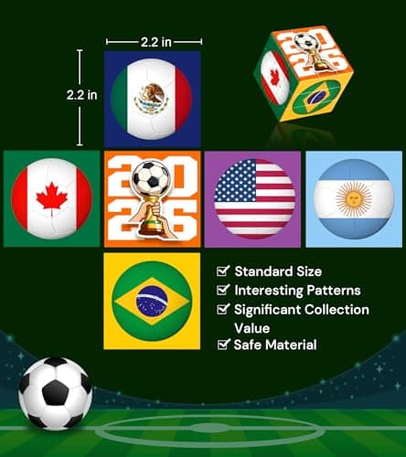 2026 World Soccer Cup Themed 3x3 Cube Puzzle, Football Sports Celebration Brain Puzzle Toy, Memorable Decor for Sport Fans - Thumbnail 4
