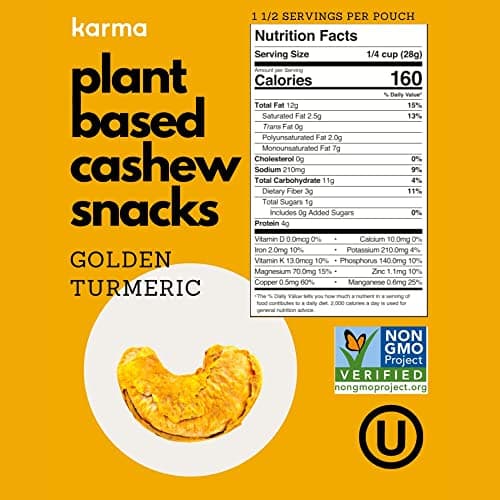 Whole 30 Variety Pack Cashews by Karma Nuts, Whole, Roasted, Vegan, Zero Sugar, Non GMO, Gluten Free, Low Carb, Low Calorie, Everyday Nut Snack, 1.5 Ounce (6 Snack Packs) - Thumbnail 3