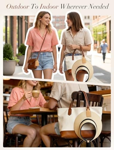 Niveaya Magnetic Hat Clip for Travel, Strong Magnet Holder for Hats, Chic Hands-Free Travel Essentials for Beach Cruise Vacation, Secures Hats on Tote Bags Purse Backpacks Luggage, 1-Pack Khaki - Thumbnail 5