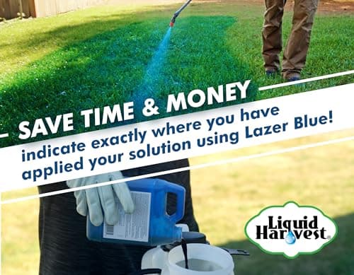 Liquid Harvest Lazer Blue - 32 Ounces - Concentrated Spray Pattern Indicator - Perfect Weed/ Fertilizer Marking Dye, Turf Mark and Blue Herbicide Marker - Thumbnail 3