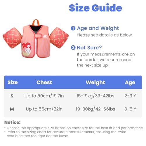 Gogokids Toddler Swim Vest Pool Floats for Kids 30-40-50-60-70 lbs, Kids Swimming Jacket[Stable Buoyancy & Comfort Wear] Puddle Float Jumper Swim Arm Floaties Bands Water Wings for Boys Girls Swimmies - Thumbnail 2