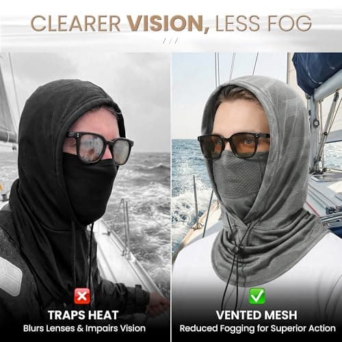 YANIKY Summer Cooling Balaclava with Breathable Holes, Sun UV Protection Face Mask for Running, Cycling, Fishing, Men & Women - Thumbnail 3
