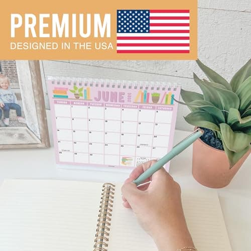 Small Desk Calendar 2026-18-Month 2026 Desk Calendar Small for Home, Office & Classroom, Standing Flip Desks Calendars 2026-2027, Gifts for Coworkers, Teachers & Students - Thumbnail 3