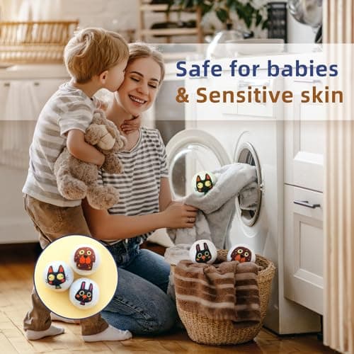 Reusable Wool Dryer Balls, 3.2-inch Handmade Felted Wool Balls (3-Pack), Softens Clothes, Naturally Reduces Drying Time and Static Electricity - Thumbnail 6