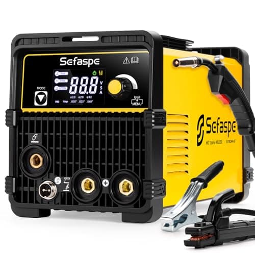 Sefaspe 135A MIG Welder: MIG Welder 110v - MIG/Lift TIG/Stick 3-in-1 Welding Machine, Synergic Control, IGBT Inverter, Portable Welder Machine with 1lb Welding Wire