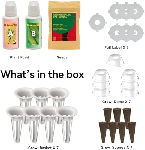 inbloom Salsa Seed Pod Kit for Aerogarden Hydroponics Growing System Kit, 7-Pods (350+ Seeds Included Cherry Tomato, Pepper & Cucumber), Grow Anything Hydroponic Supply for IDoo Ahopegarden - Thumbnail 2