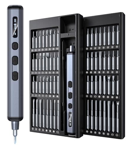 Wesdut 76-in-1 Mini Electric Screwdriver Set, [Precise Torque Control] Magnetic Power Precision Screw driver, Rechargeable Tiny Cordless Repair Tool Kit, for Eyeglass, Watch, Computer, PS5, Electronic - Image 1