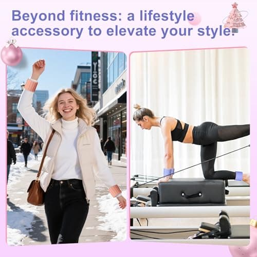 Lxlivn 2025 Upgraded Magnetic Ankle Weights for Women, Wrist Weights,Silicone (Waterproof), Non-Slip, Easy Wear, Adjustable (Men & Women), Ideal for Jogging/Yoga/Pilates & More, Great Gift.（2 Pack） - Thumbnail 3