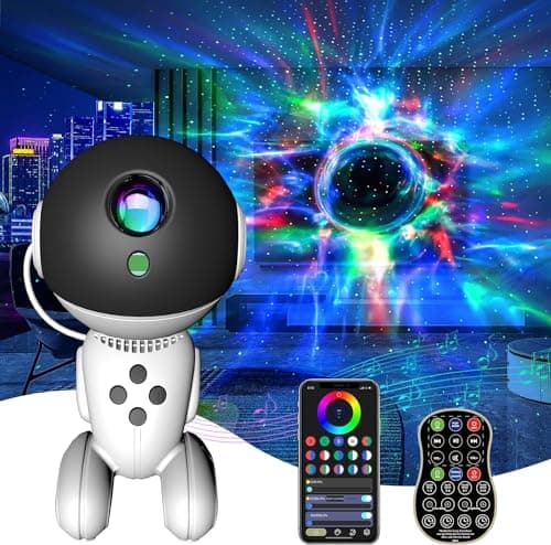 Robot Galaxy Lights Projector, APP Control Star Projector Nebula Light with Remote - Galaxy Star Night Light for Bedroom with Timer and White Noise Kids Adult Gifts for Christmas Birthdays - Image 1