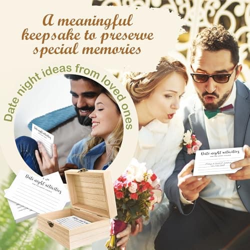 STOFINITY Advice And Wishes For The Mr And Mrs - Wedding Advice Cards For Bridal Shower Decorations, Hilarious Bridal Shower Games, Advice For The Groom And Bride Box, Wedding Games For Reception - Thumbnail 5