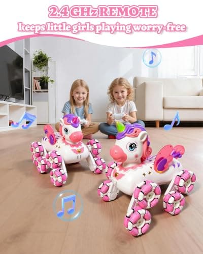 Innovakids Unicorn Remote Control Car for Girls Gift for Kids Ages 3-12 - Thumbnail 2