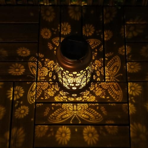 Mothers Day Gifts for Women Mom Grandma, Birthday Gifts Butterfly Solar Lights Outdoor Waterproof, Decoration Outside for Outdoor, Yard, Garden Decor Butterflies Solar Lantern - Thumbnail 4
