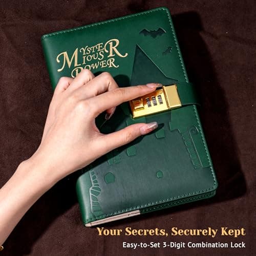 CAGIE Diary with Lock A5 Waterproof Lockable Journal for Girls and Boys Gifts - Thumbnail 3