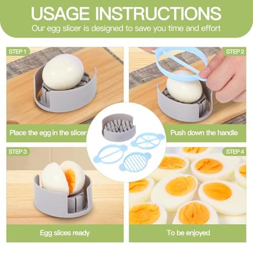 2-Layer Deviled Egg Containers With Lid,36pcs Easter Deviled Egg Tray Carrier with Handl Injector Piping Tool,Portable Stackable Egg Holder Platter Holder Organizer for Refrigerator Party Picnic Event - Thumbnail 5