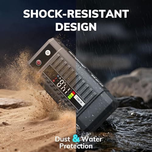 JOMGAND K40 Jump Starter 5000A Car Battery Booster Pack for Up to 10.0L Gas or 9.0L Diesel Engines, 12V Portable Jump Box with Extremely Safe Jumper Cable, USB/DC Charge and 3 Mode Flashlight - Thumbnail 6