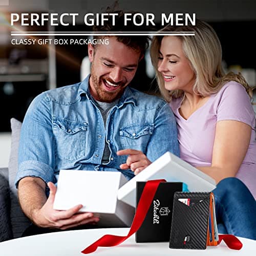 Zitahli Bifold Wallets for Men - Slim RFID Leather Credit Card Holder for 6-11 Cards, Minimalist Thin Wallet with ID Window & Cash Slot,Front Pockt Carteras Para Hombres, Birthday Gifts for Men - Thumbnail 5