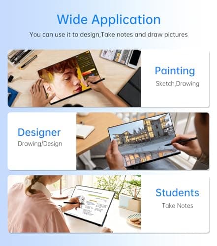 DAMRAPT Portable Monitor Touchscreen 15.6" with Stylus Pen, Travel Monitor FHD IPS 10-Point Touch Screen, Protective Sleeve, Built-in Stand, HDMI USB C External Screen for Mac, Laptop, PC - Thumbnail 5