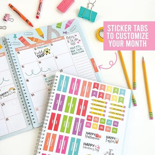Hadley Designs Teacher Planner 2026-2027 Academic Year - Undated Teacher Lesson Planner Book for Teachers, Homeschool Planners 2026-2027, First Year Teachers Must Haves, Back to School Teaching Gifts - Thumbnail 6