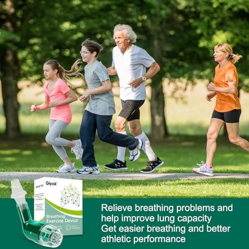 Giyosk Breathing Exercise Device for Lungs, Lung Expansion and Mucus Relief Device, Portable Expiratory Breathing Exerciser with A Set of Accessories, Breathing Trainer for Lung Cleanse(Green) - Thumbnail 4