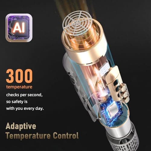 6 in 1 Hot Air Brush & Hair Dryer–High-Speed Hair Dryer Brush with Auto Wrap Curlers, Hot Air Styler Wrap Fast Drying & Frizz-Free Styling, No Heat Damage, Volumizing with Travel Bag - Thumbnail 3