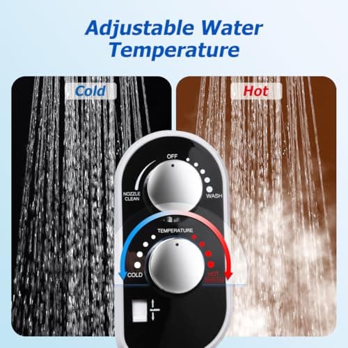 DooLv Hot and Cold Bidet Attachment for Toilet, Ultra-Slim Bidet Attachment Warm Water, Non-Electric Adjustable Pressure Self Cleaning Sprayer Nozzle Control for Posterior, Feminine Wash - Thumbnail 4
