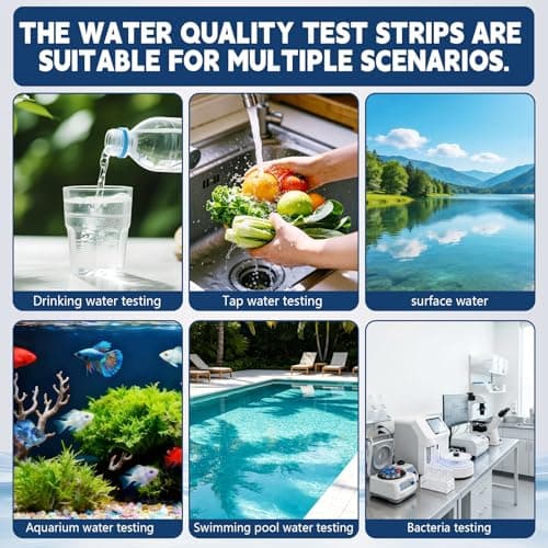 20 in 1 Water Tester for Drinking Water, Well Water Testing Kit, Suitable for Household Tap Water, Natural Water Quality Testing, Can Detect Water Hardness, Chlorine, Lead, Ph, Etc. (123 Test Strips) - Thumbnail 5