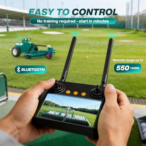 CASISPRO Remote-Controlled Golf Ball Picker, Turf-Friendly Electric Golf Driving Range Picking Machine, Golf Ball Collection Machine for Golf Course & Driving Ranges - Labor Saving, Easy to Maintain - Thumbnail 4