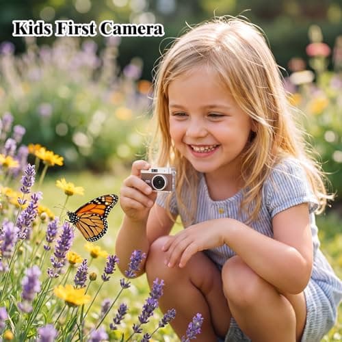 Mini Keychain Digital Camera 1080P, Ultra-Portable Small Retro Camera 32GB Card 6 Filters Video Recorder for Travel Camp Snap Study Party Collectible Vintage Camera Gift Kid Teens Beginner Trendsetter - Thumbnail 6