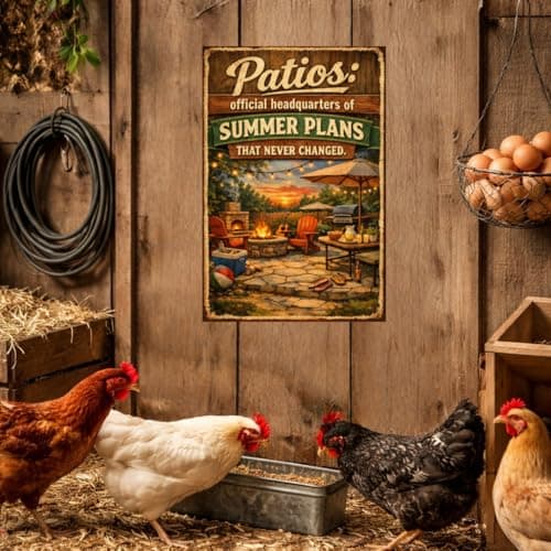 Patios Official Headquarters Of Summer Plans That Never Changed Vintage Metal Tin Sign Outdoor Wall Decor Backyard Fire Pit Grill Patio Humor Art Plaque For Bar Garden Pool Man Cave Gift 8x12 Inch - Thumbnail 3