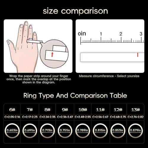 RQZ Smart Ring Fitness Tracker for Men Women, Sleep & Heart Rate Monitor, Step Counter with Vibration Alert, 5 ATM Waterproof, Compatible with iOS & Android Silver Size 8 - Thumbnail 3