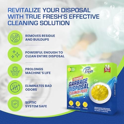 True Fresh Garbage Disposal Cleaner Tablets, Large 15g Drop-In Fresh Ocean Tablets, Deep Foaming Sink & Drain Cleaner for Buildup, Grease & Residue, Disposal Cleaner and Deodorizer, 24 Pack XL Value! - Thumbnail 4