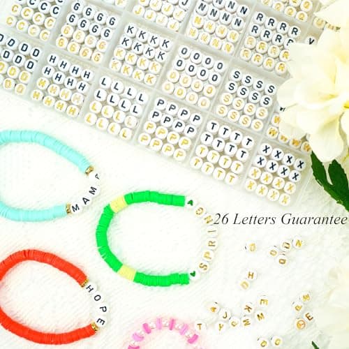 Friendship Bracelet Making Kit 96 Colors, 900pcs Letter Beads, 100pcs Number Bead, Gold Silver Spacer Charms for Concert Bracelets Jewelry Craft - Thumbnail 4