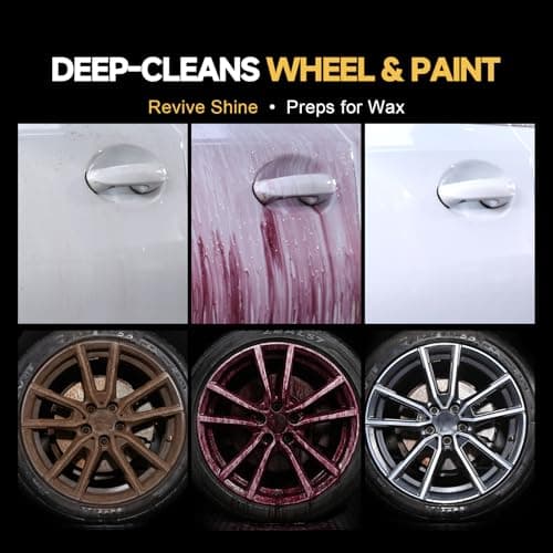 toretark Iron Remover, Fallout & Iron Remover for Car Detailing, Fast Removal Brake Dust & Rust and Wheel Cleaner, Safe for All Vehicle Paint & Wheels, Tire Shine and Preps for Wax (16oz) - Thumbnail 6