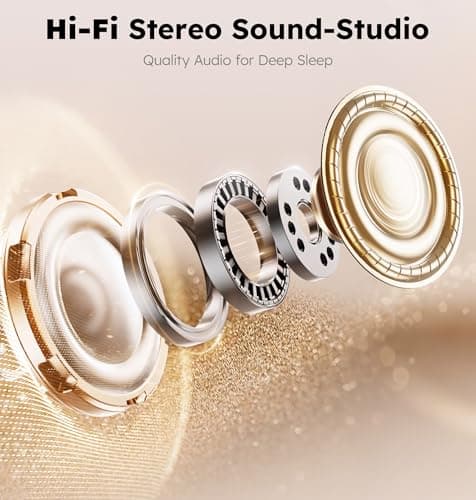 AHUIARGY Ice Silk Sleep Mask with Headphones, Sleep Headphones for Side Sleeper with 3D Cups, Bluetooth 5.4 Sleeping Eye Mask, Total Blackout Sleeping Headphones for Women Men(Purple) - Thumbnail 5