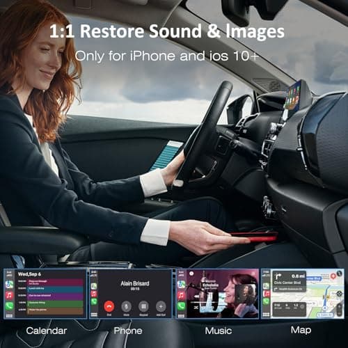Wireless CarPlay Adapter 2024 Upgraded, Converts Factory Wired CarPlay to Wireless, Plug and Play Car Play Wireless Adapter, Fit for Cars with Built-in CarPlay from 2015 & for Apple iPhone iOS 10+ - Thumbnail 4