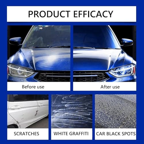 Quick Effect Coating Agent, Car Coating Spray, 17.6 OZ Polish Spray Waterless Wash Wax, Spray Wax Polish for Car Scratches(1PC+Sponge+Cloth) (1 PCS) - Thumbnail 2