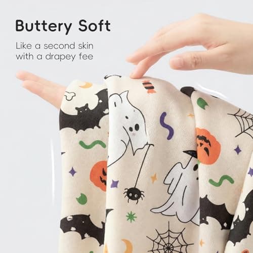 aqpa Baby Pajamas for Boys & Girls, Preemie & Newborn Onesies Sleepers, 92% Viscose From Bamboo 2-Way Zippers Footless PJs(Beige Halloween 0-3M) - Thumbnail 5