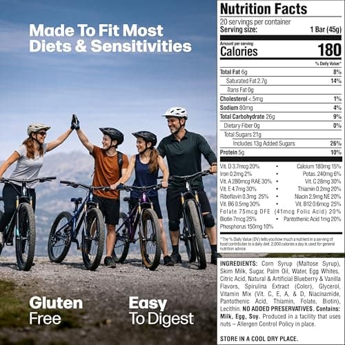 Braven Bar Assorted Variety Pack Energy Bars (1.59 oz, Pack of 10) – Energy Chews with 5g Protein – On-the-Go Energy Snacks for Running, and Sports - Gluten Free Snacks for Sustained Energy Boost - Thumbnail 2