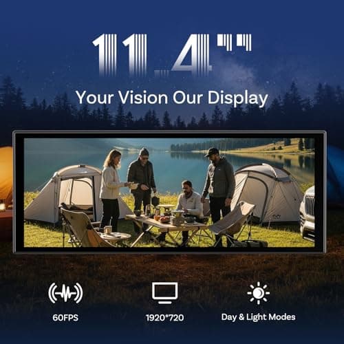 OTTOCAST ScreenFlow, 11.4" Portable CarPlay Screen for Car with YouTube and Backup Camera for iPhone(iOS 8+) Android Auto(Android 10+), Built-in Apps, Android 13 OS - Thumbnail 5