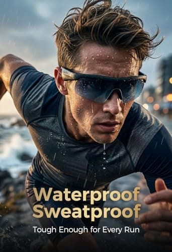 NICKLUC Bluetooth Glasses with Open Ear Speakers,Hi-Fi Stereo Sound Audio Sunglasses for Men,Polarized UV400 Waterproof for Cycling,Running,Driving - Thumbnail 4