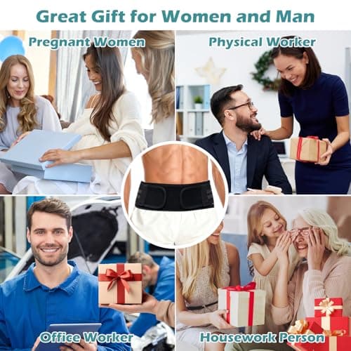Powerful SI Joint Belt for Women and Men,Adjustable Sacroiliac Belt for Relief Sciatic,Pelvic,Lower Back,Leg and Sacral Nerve Pain,Strong Hip Brace for Trochanteric Bursitis,Sacrum Pain(Medium) - Thumbnail 4