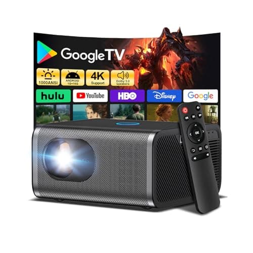 Smart Outdoor Projector with WiFi 6 and Bluetooth 5.3,Auto Focus & Keystone, DoIby Audio,Native 1080P Movie, Portable Proyector Compatible with HDMI/USB/iOS/Android - Image 1