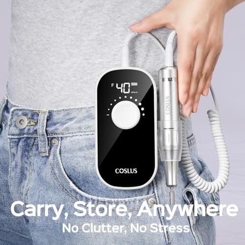 COSLUS E51 Professional Nail Drill Portable Long-Lasting Electric Nail File - Thumbnail 5