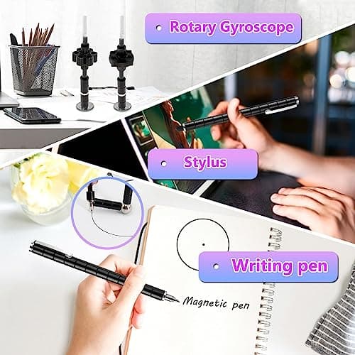 Magentic Pens Gifts For Teen Boys: Fathers DaD Gifts, Teacher Appreciation Gift, Birthday Gift For Men Women Him Her Teenage Boys, Cool Gadget Stress Relief Toys For Adults Office Desk Accessories - Thumbnail 4