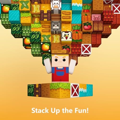 idoot 100PCS Magnetic Building Blocks Set, Farm Themed Kids Magnetic Blocks STEM Toys, Montessori Education for Boys and Girls, Christmas and Birthday Gifts for 3 4 5 6 7 8 9 10 11 12 Years Old - Thumbnail 5